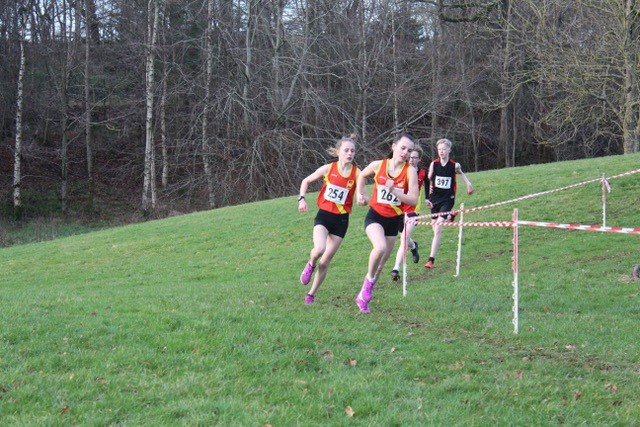 Anna Gardiner on the heels of Lauren Madine in the Year 10 mixed race.