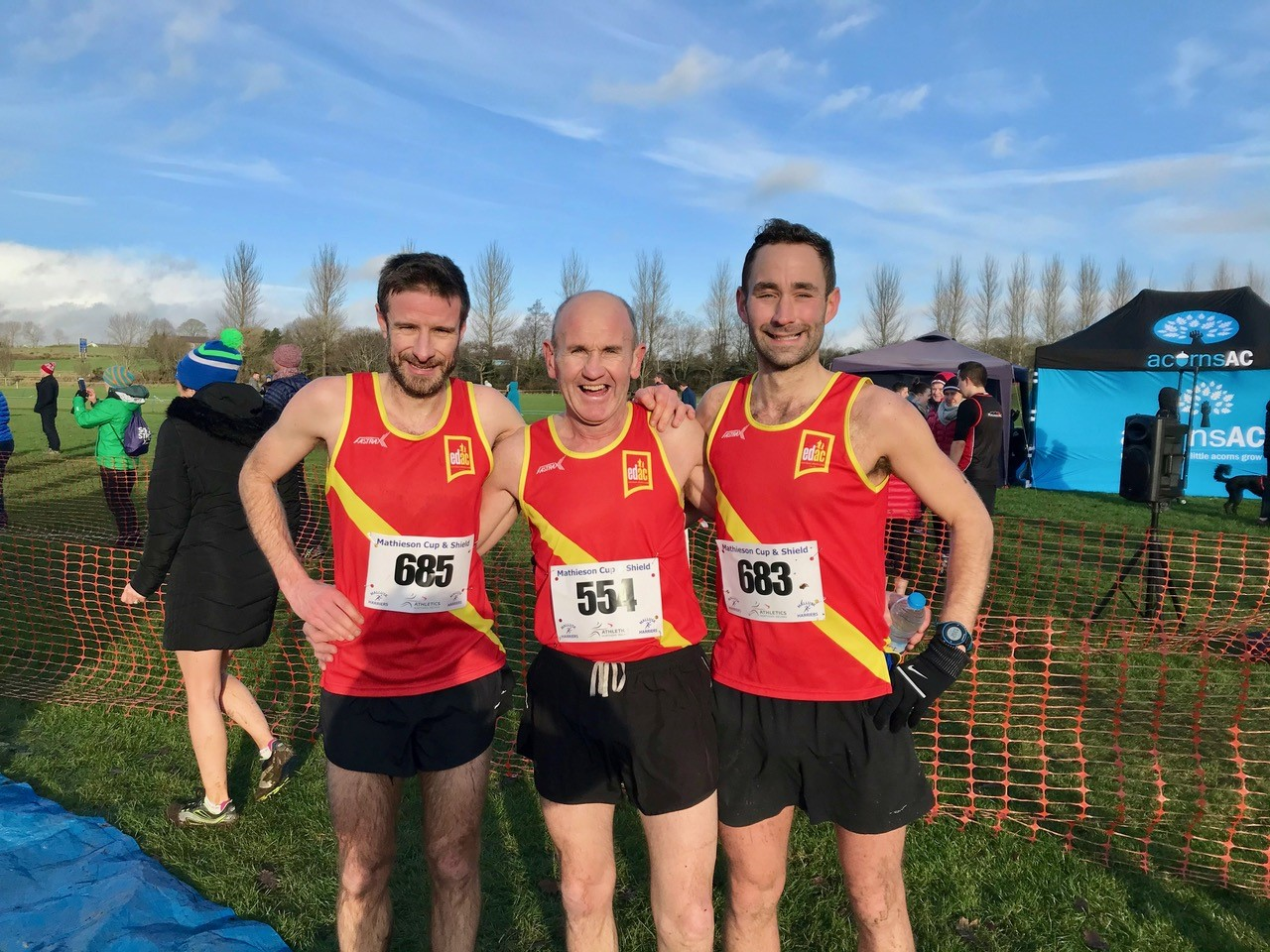 Neil Curran, Dee Murray and Gordy Graham glad to have completed their 4 laps