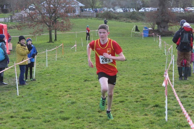 Ollie Robinson out in front in the Year 9 Boys